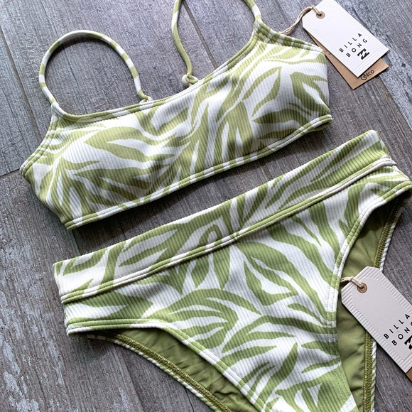 🔥🔥BILLABONG - JUNGLE DOWN SKINNY CROP MAUI SET🔥 - Picture 5 of 8